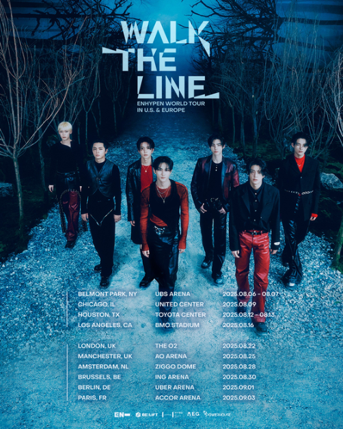 ENHYPEN Tour Dates And Scheule ENHYPEN Tour Dates And Scheule