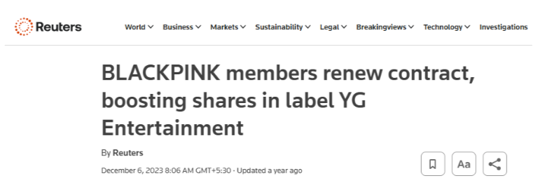 The Contractual YG Ent. Factor The Contractual YG Ent. Factor