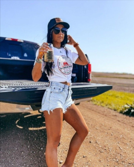 denim shorts and a crop top denim shorts and a crop top