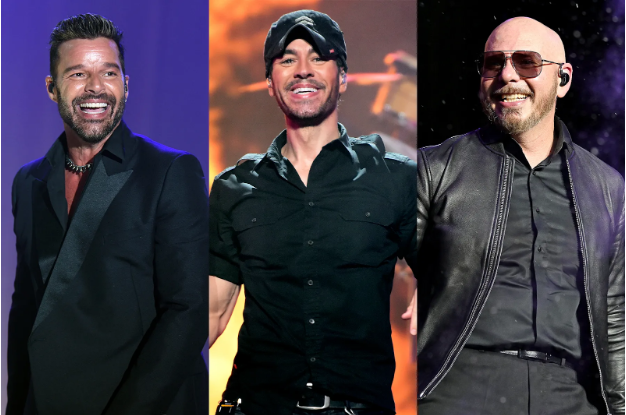 Enrique Iglesias, Ricky Martin, and Pitbull