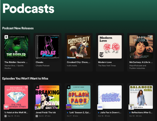 Podcast And Other Non-Music Content Podcast And Other Non-Music Content