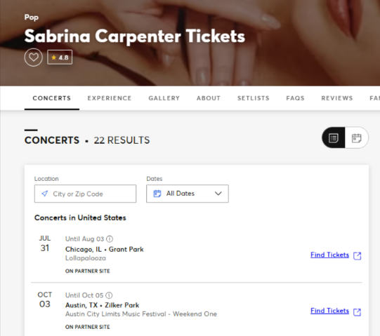 Sabrina Carpenter Tour Presale Sabrina Carpenter Tour Presale