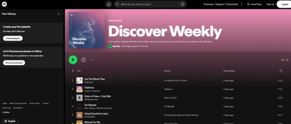 Spotify's Search Function Spotify's Search Function