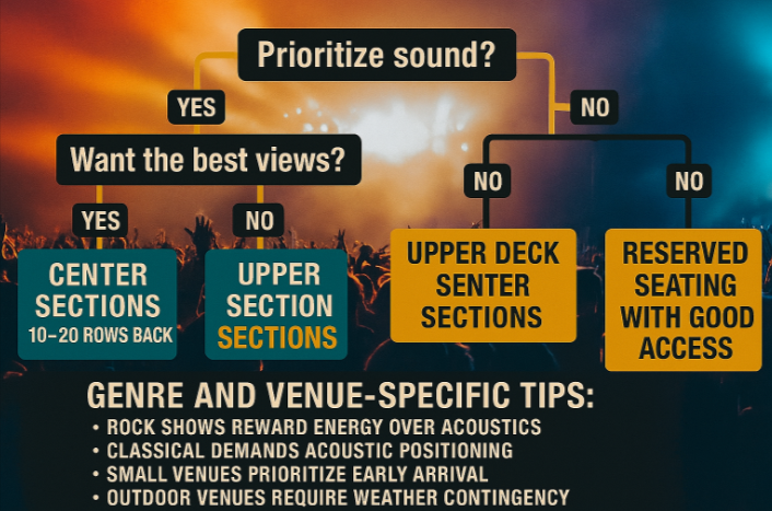 Choosing Your Ideal Concert Seat Choosing Your Ideal Concert Seat