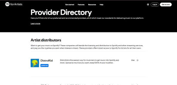 Spotify Choose Your Music Distributor Spotify Choose Your Music Distributor