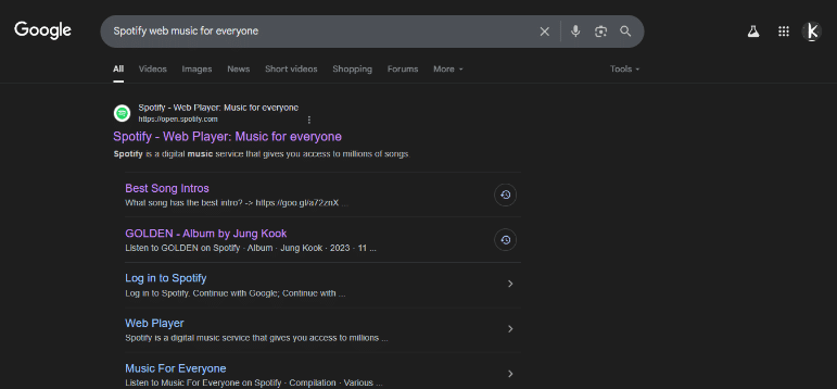 Access Spotify Web Player Access Spotify Web Player